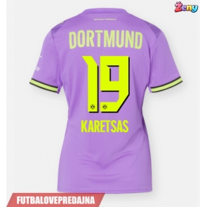 Lacne Ženy Futbalové dres Borussia Dortmund Konstantinos Karetsas #19 2026-27 Krátky Rukáv - Tretina